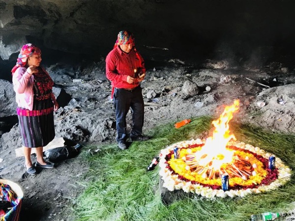 Sacred Mayan fire ceremony